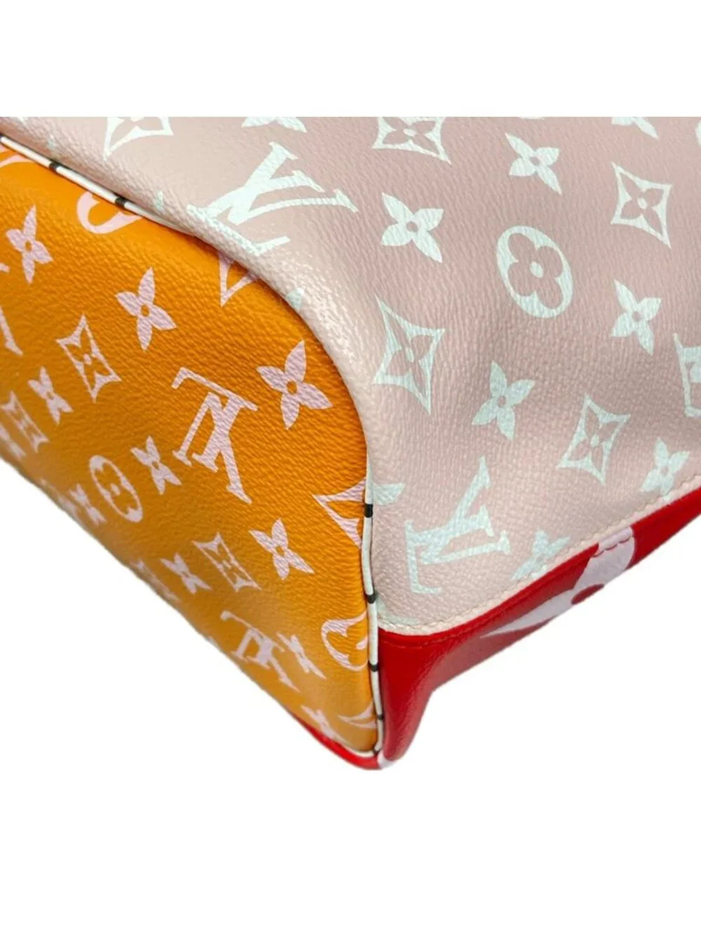 Louis Vuitton Tote Bag Giant Monogram Neverfull MM Rouge